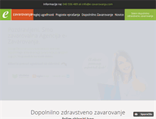 Tablet Screenshot of e-zavarovanja.com